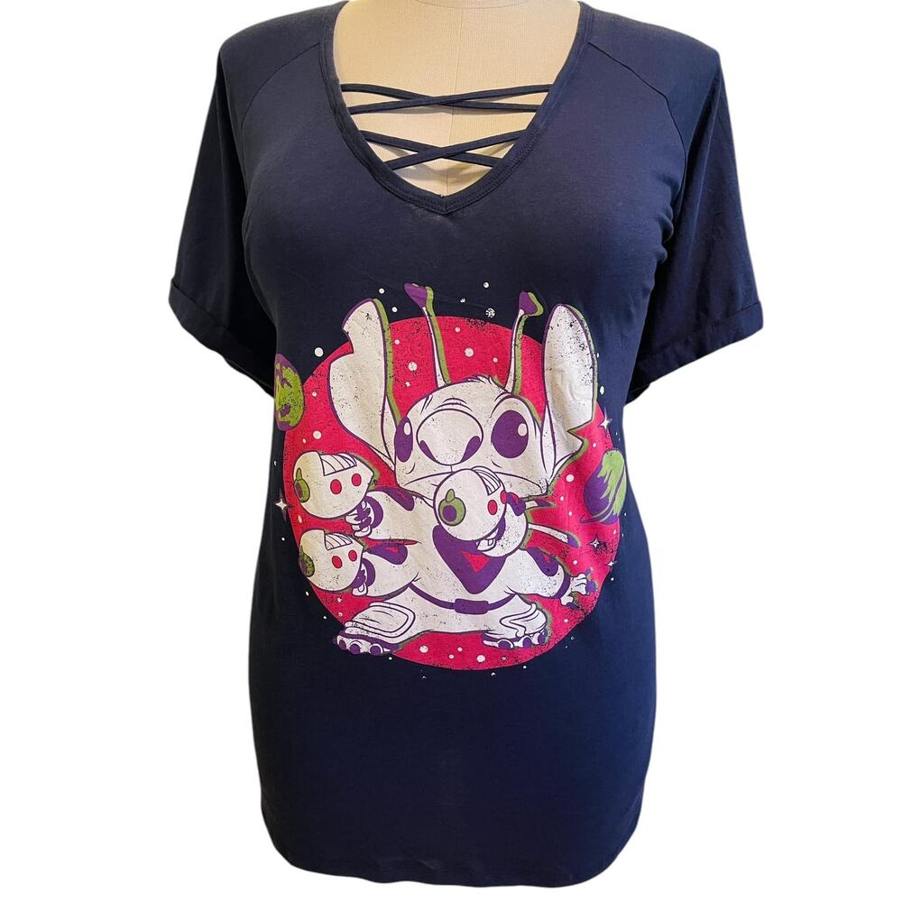 Torrid 4 (4x 26) Disney Lilo and Stitch Strappy Neck Classic Fit Graphic T Shirt